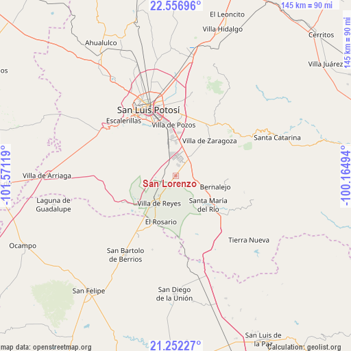 San Lorenzo on map