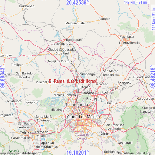 El Ramal (Las Ladrilleras) on map