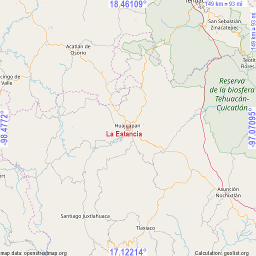 La Estancia on map