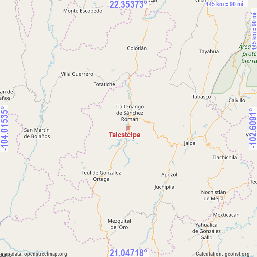 Talesteipa on map