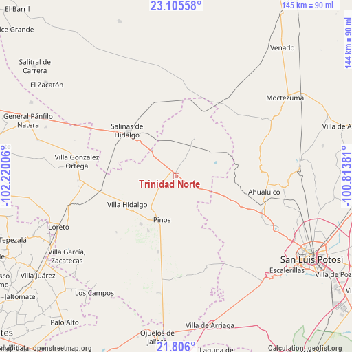 Trinidad Norte on map