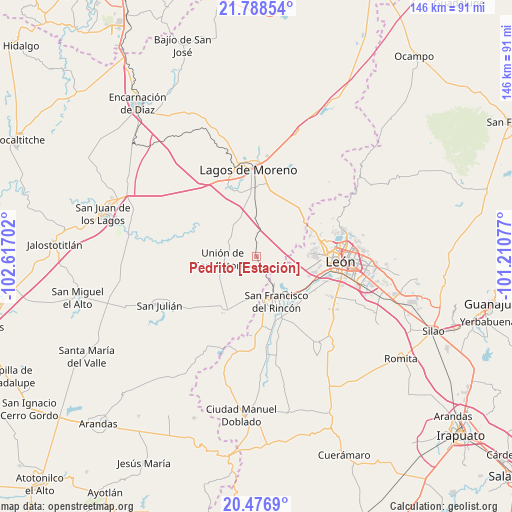 Pedrito [Estación] on map