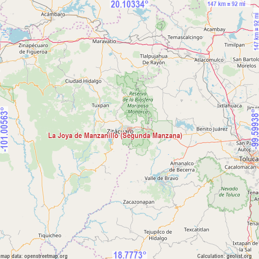 La Joya de Manzanillo (Segunda Manzana) on map