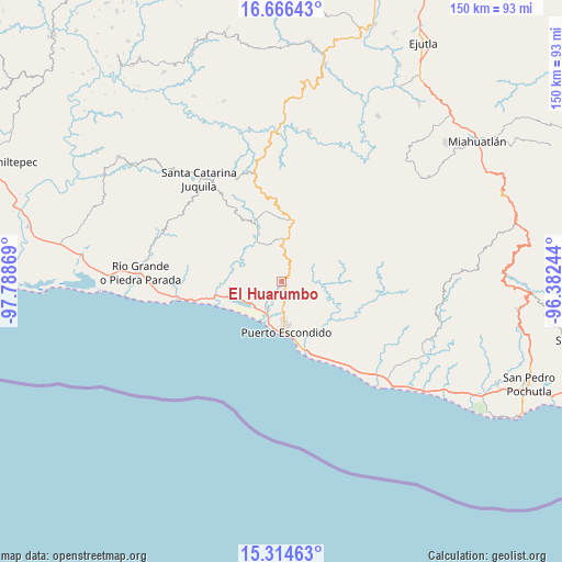 El Huarumbo on map
