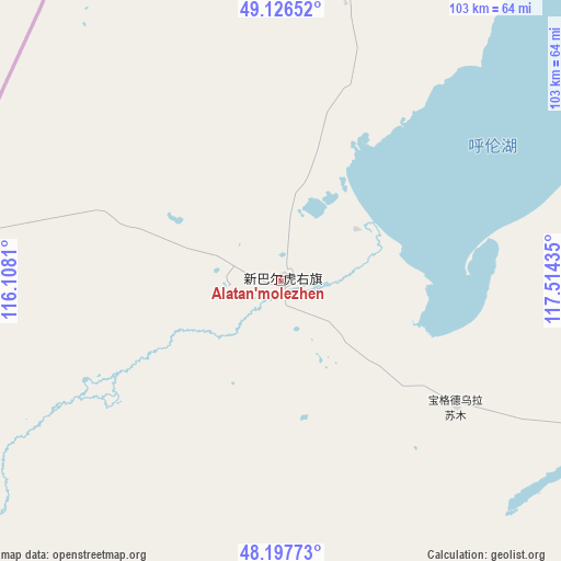 Alatan'molezhen on map