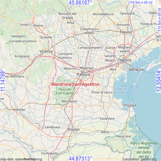 Mandriola-Sant'Agostino on map