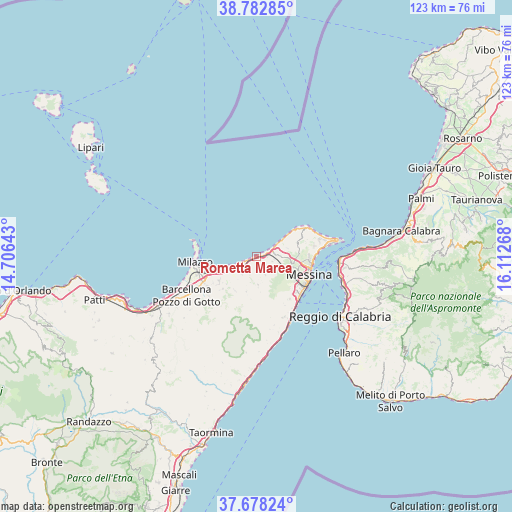 Rometta Marea on map