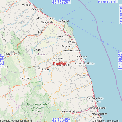 Piediripa on map