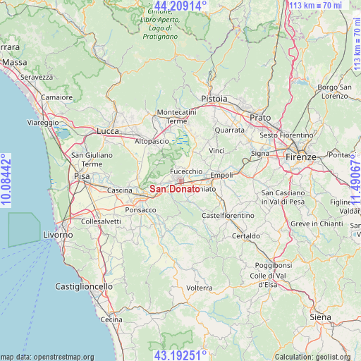 San Donato on map