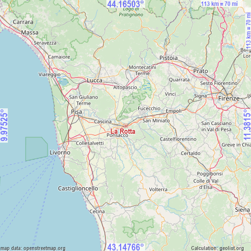 La Rotta on map