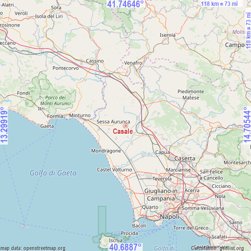 Casale on map