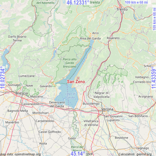 San Zeno on map