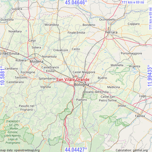 San Vitale Grande on map