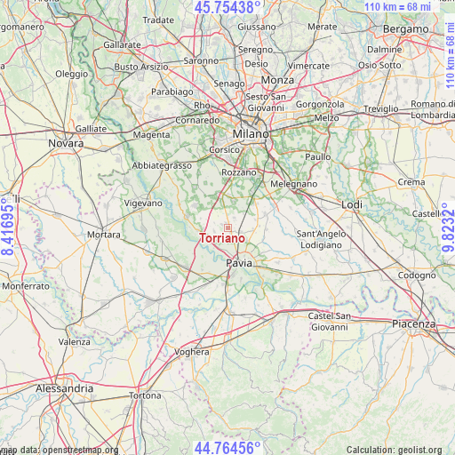 Torriano on map