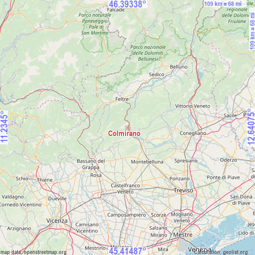 Colmirano on map