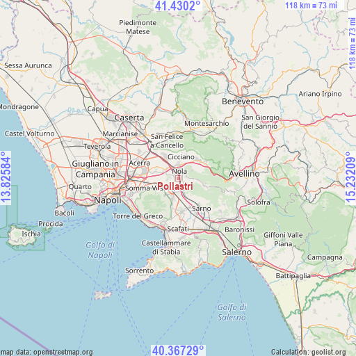 Pollastri on map