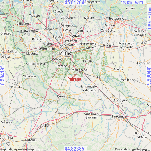 Pairana on map