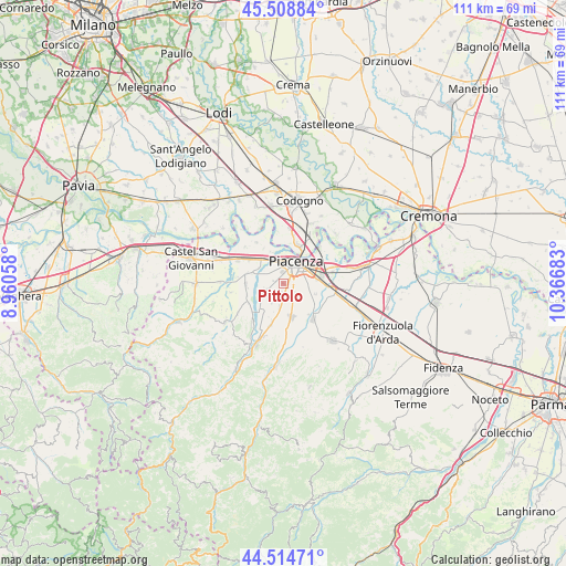 Pittolo on map