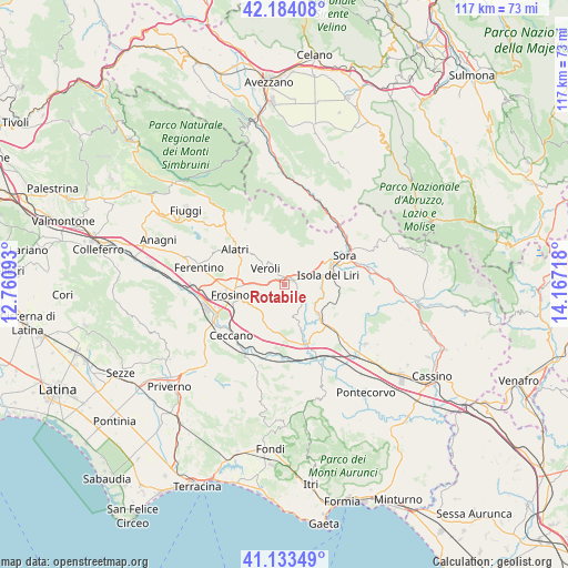 Rotabile on map