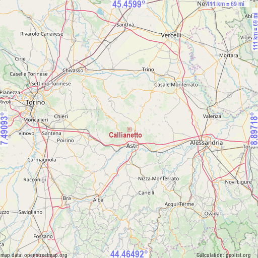 Callianetto on map