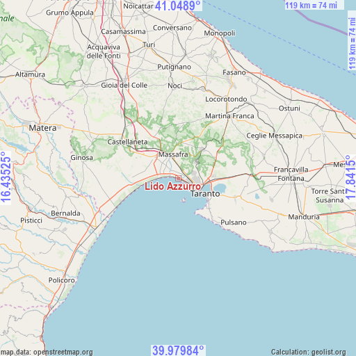 Lido Azzurro on map