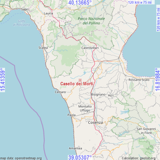 Casello dei Morti on map