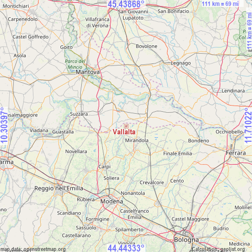 Vallalta on map