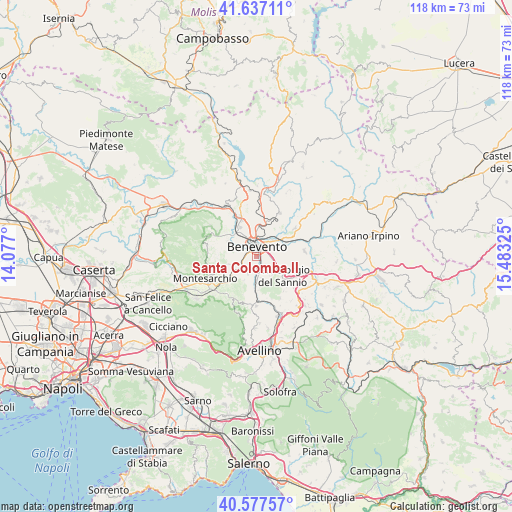 Santa Colomba II on map