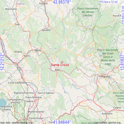 Santa Croce on map