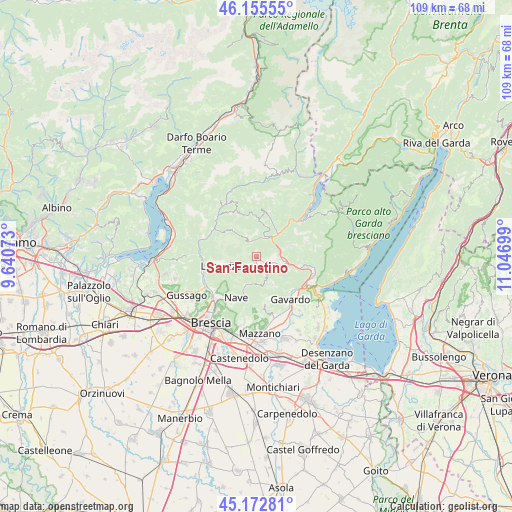 San Faustino on map