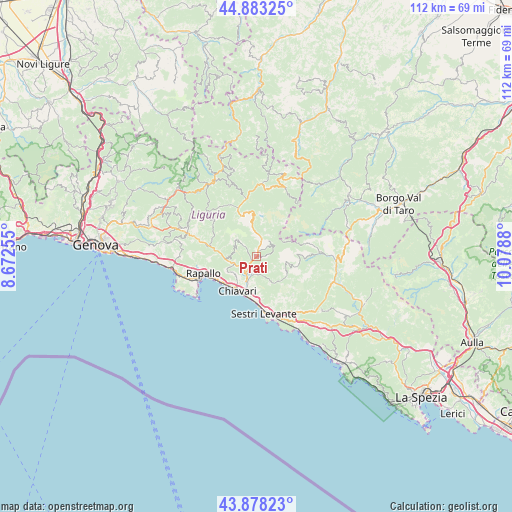 Prati on map