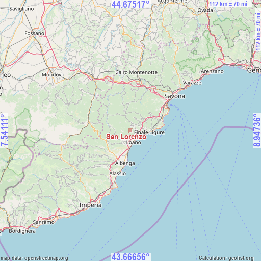 San Lorenzo on map