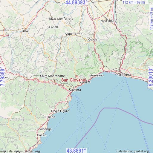 San Giovanni on map
