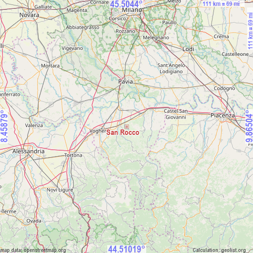 San Rocco on map