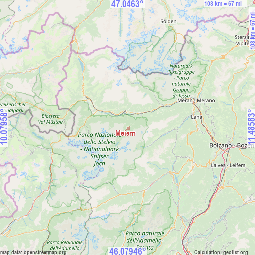 Meiern on map