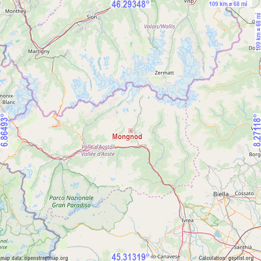 Mongnod on map