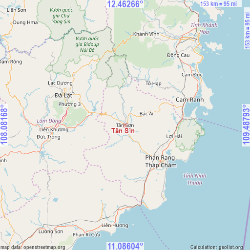 Tân Sơn on map