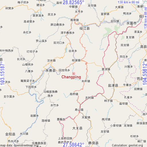 Changping on map