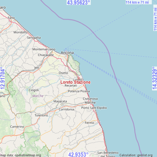 Loreto Stazione on map