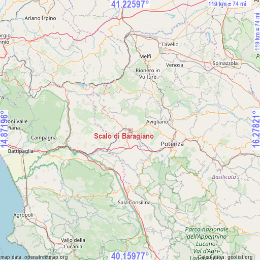 Scalo di Baragiano on map