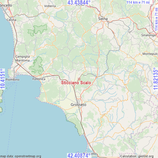 Sticciano Scalo on map