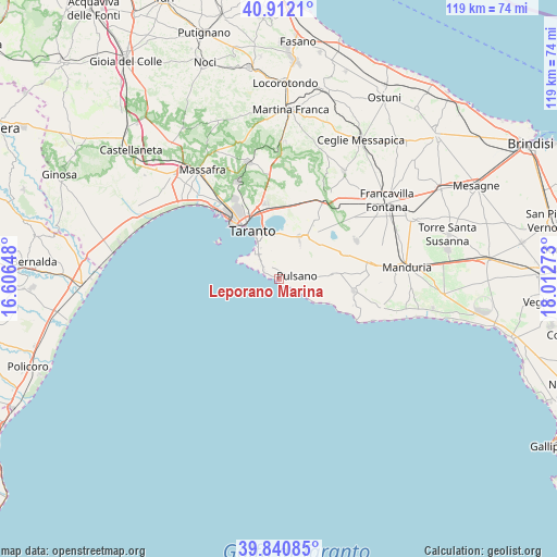 Leporano Marina on map