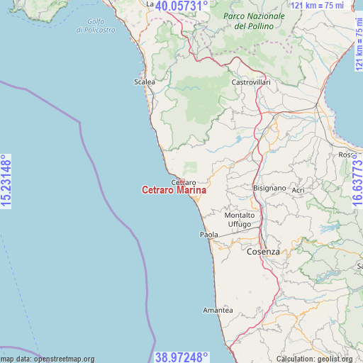 Cetraro Marina on map