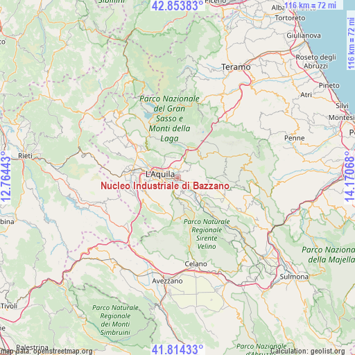 Nucleo Industriale di Bazzano on map