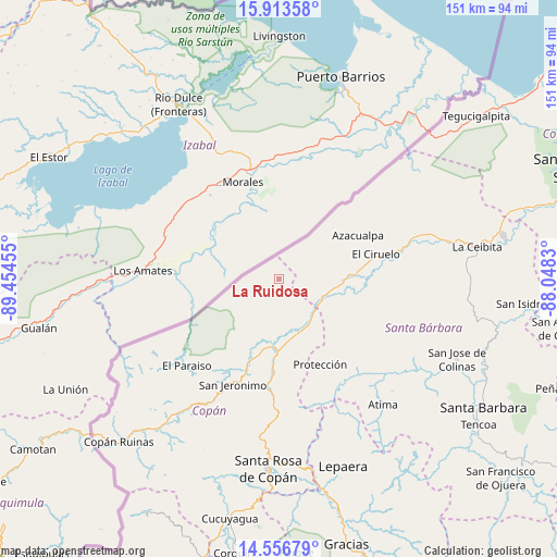 La Ruidosa on map