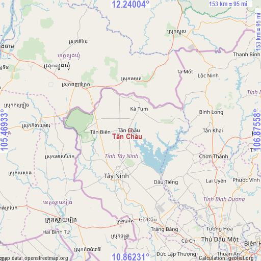 Tân Châu on map