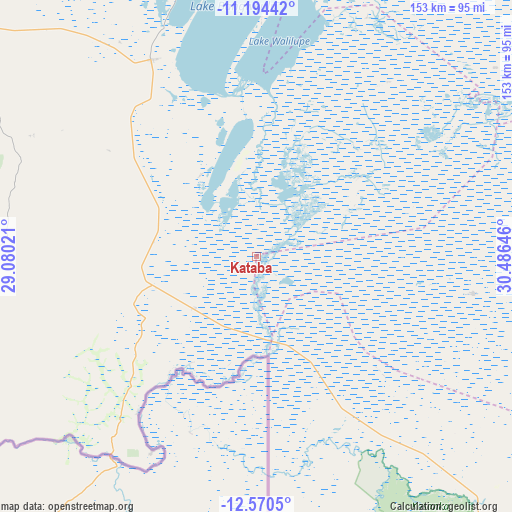 Kataba on map
