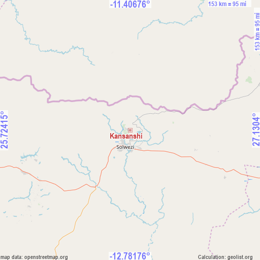 Kansanshi on map