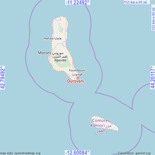 Ourovéni on map