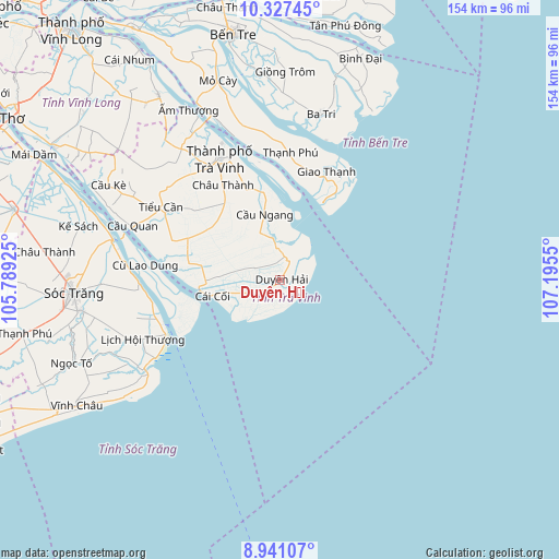 Duyên Hải on map